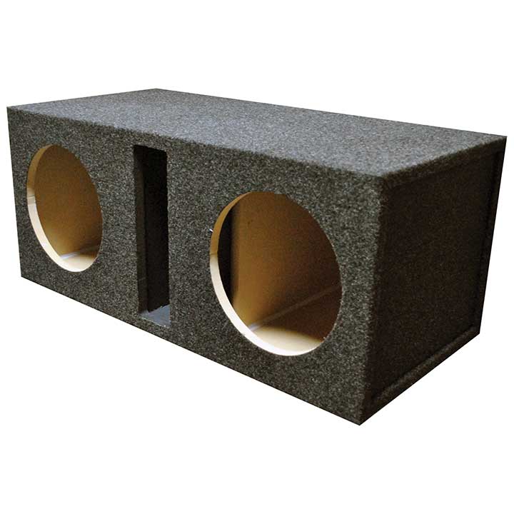 R/T 328.10 Empty Woofer Enclosure Obcon Dual 10" Slot Vented Mdf