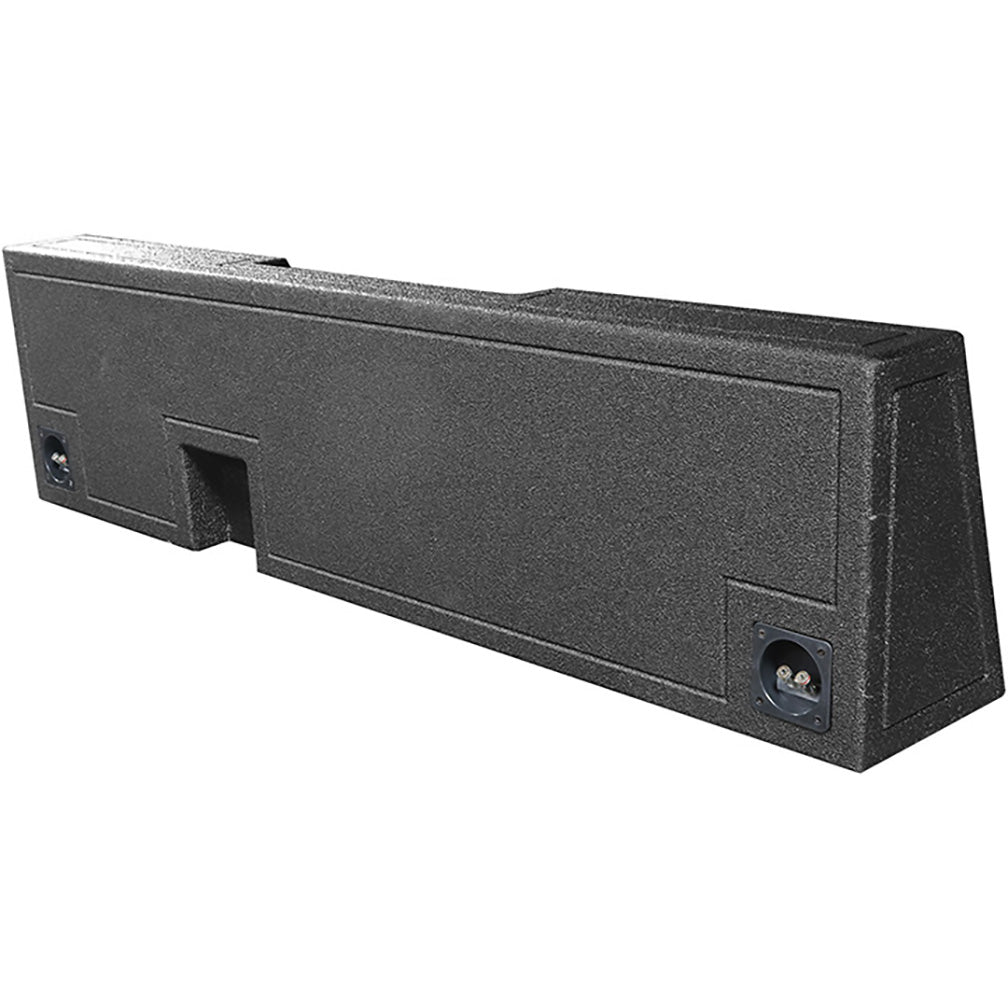 QPower QBGMC122007SCAB QBOMB Dual 12" Sealed GM Behind Seat Single Cab