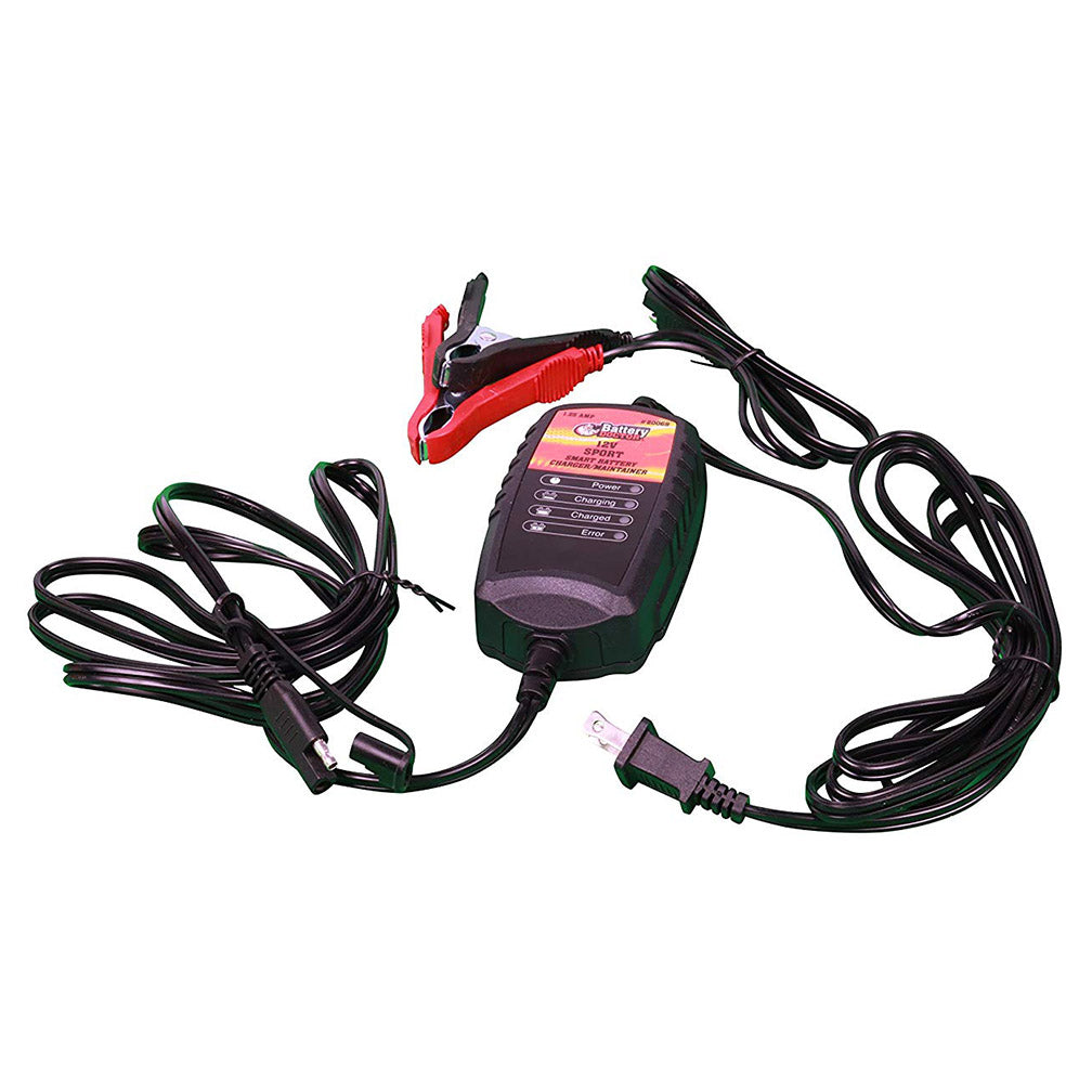 WirthCo 20069 Battery Doctor Black Sport Battery Charger and Maintainer