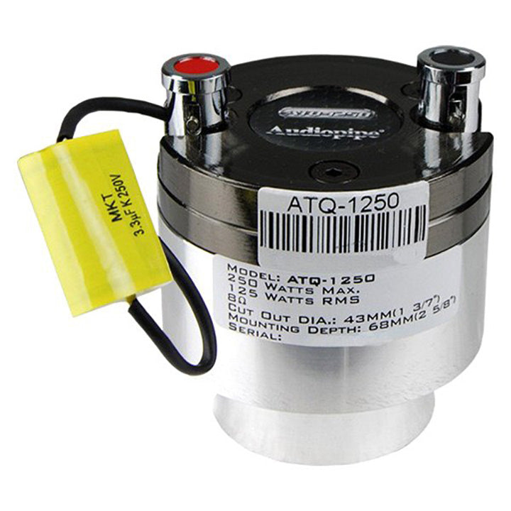 New Audiopipe ATQ-1250 1" 250 Watt Titanium Bullet Car Audio Tweeter ATX-125