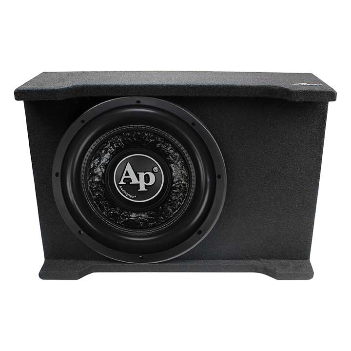 Audiopipe APSBSP12BDF 12" Loaded Sealed Enclosure 800 Watts Shallow Mount 4 ohm