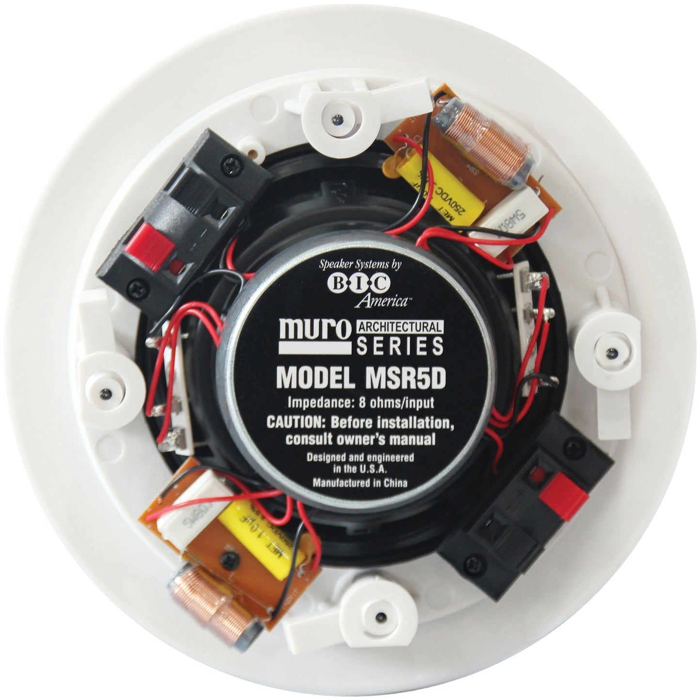 BIC AMERICA BICMSR5D Dual Voice-Coil Stereo In-Ceiling Speaker (5.25 Inch, 75W)