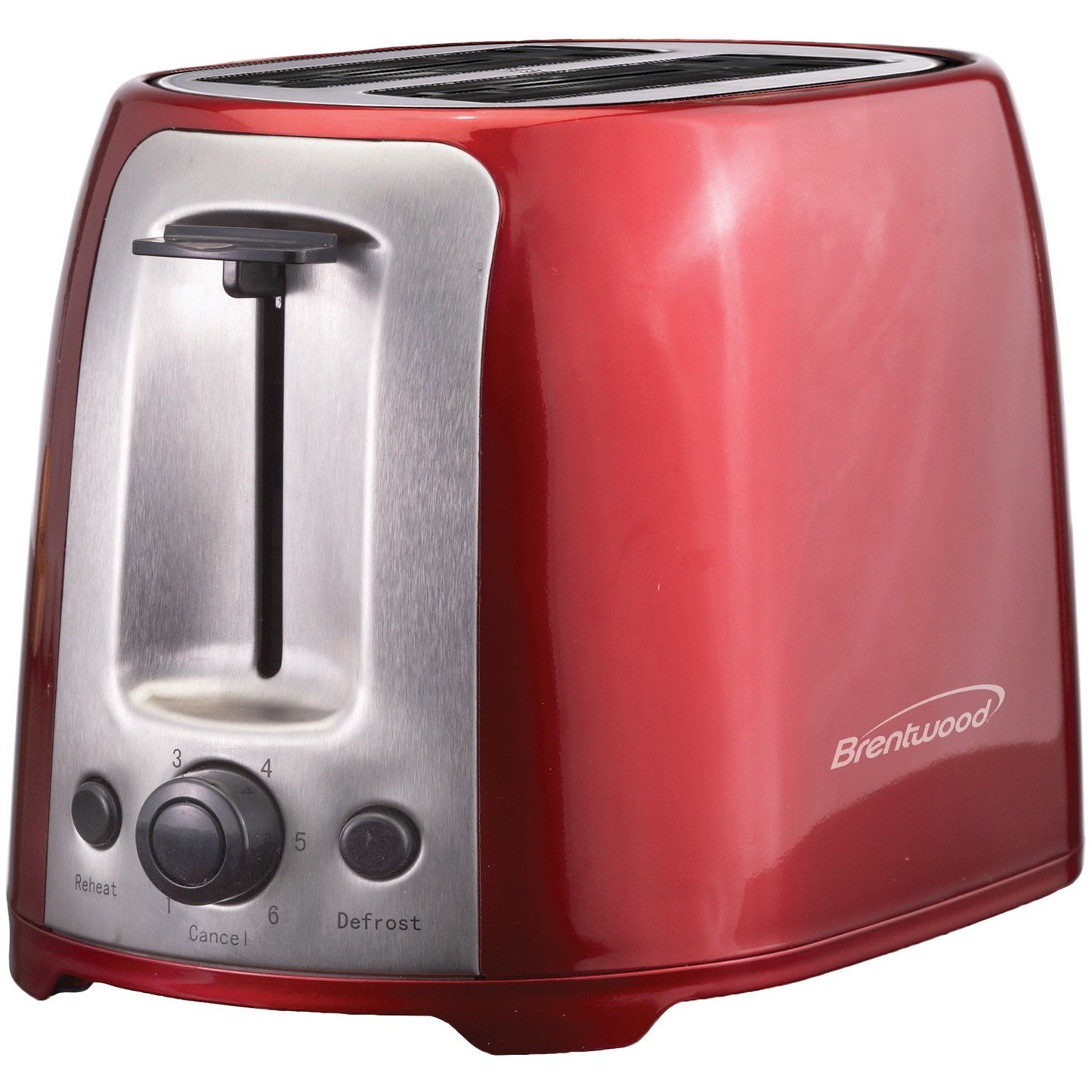 Brentwood Appl. TS-292R 2-Slice Cool-Touch Toaster w/Extra-Wide Slots