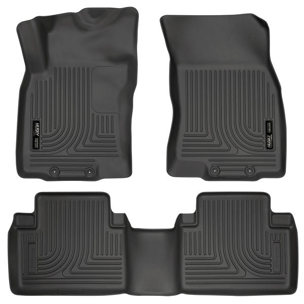 Husky 98671 Liners Weatherbeater Black Front/2nd Seat Floor Liner