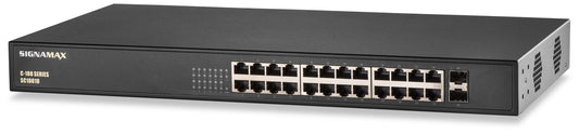 Signamax Connectivity SC10010 24 Port Gigabit PoE+ Switch 2SFP