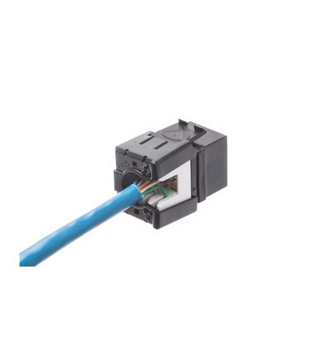 Icc IC1078GABK Module, Cat6a, Hd, Black