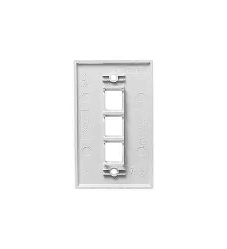 Wavenet FACE-3-WH-25PK Fp03pwh-spk Faceplate 25 Pk White
