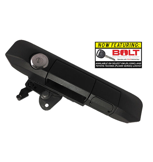 Pop & Lock PL5400 Black Manual Tailgate Lock w/BOLT Tech for 05-15 Toyota Tacoma