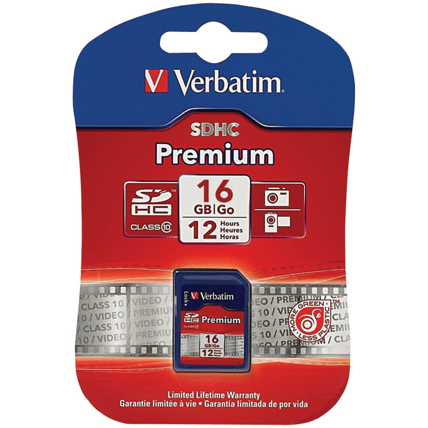 VERBATIM 96808 Class 10 SDHC Card 16Gb