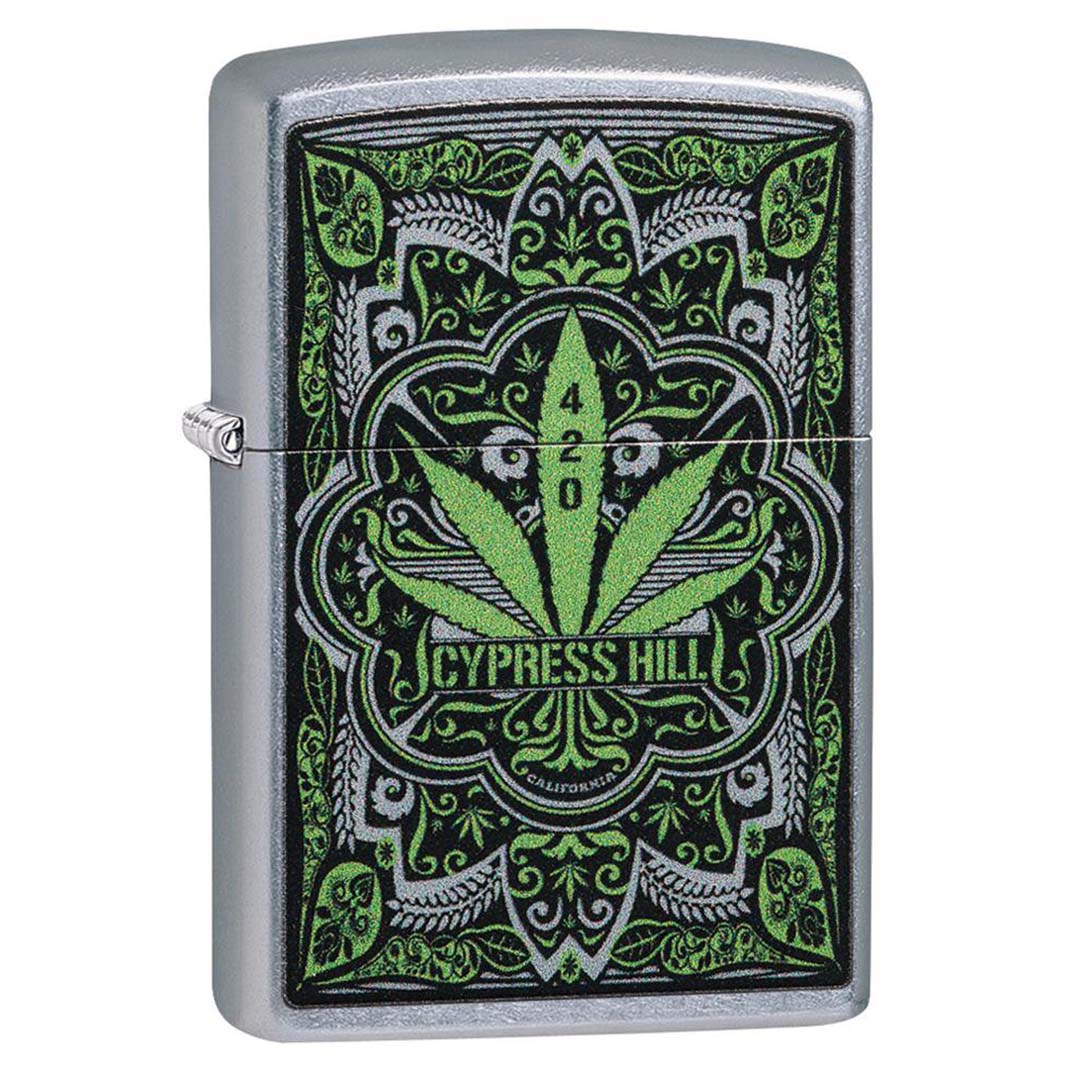 Zippo 49010 Windproof Lighter, Cypress Hill Marijuana Leaf – Deff