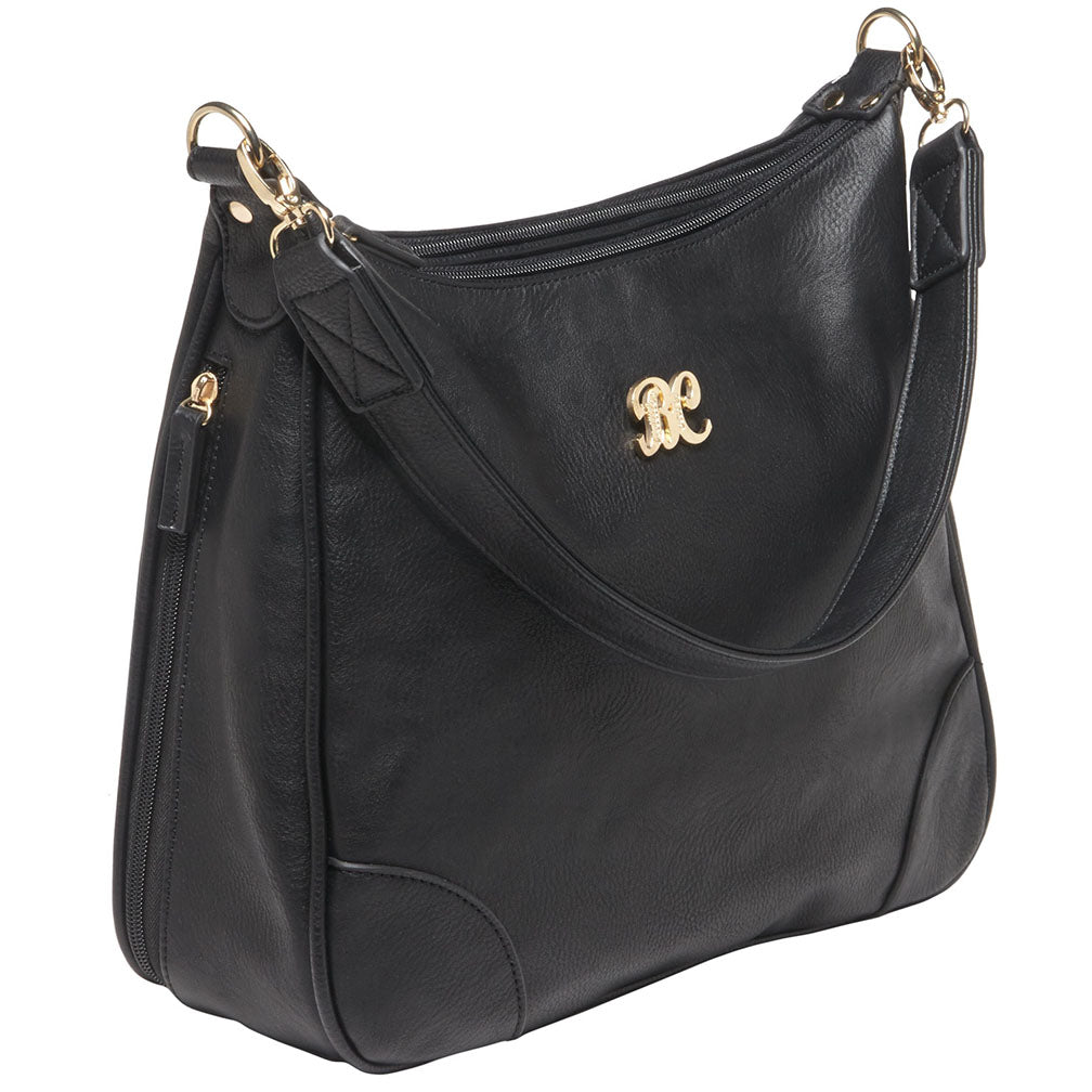 Bulldog BDP010 Hobo Style Purse with Holster Black with Black Trim