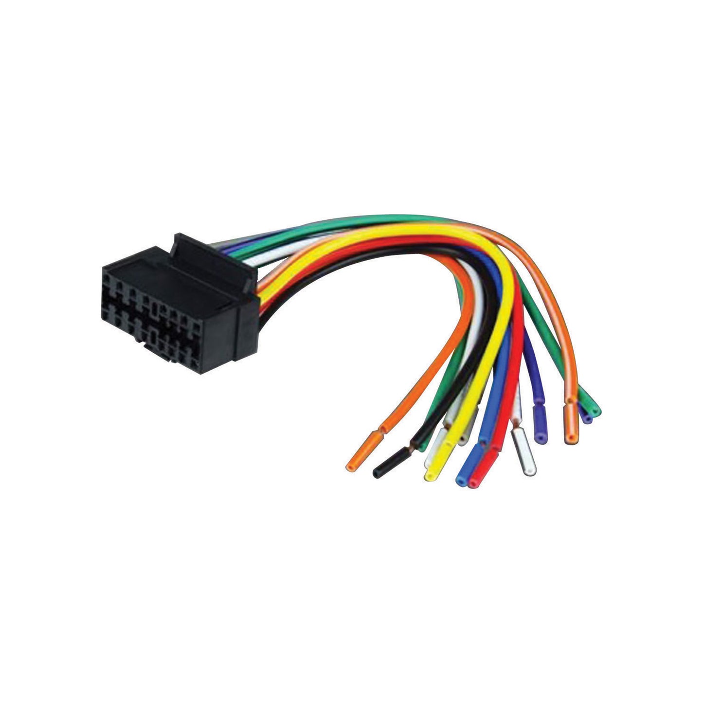 Pipeman WHJVC16P 16 Pin Wiring Harness for 2000 and Up JVC Radios