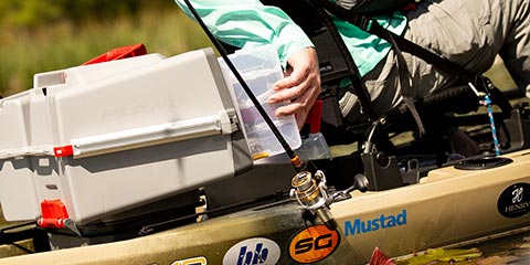 Plano PLAM80700 Kayak V-Crate Tackle Box System Gray/Red