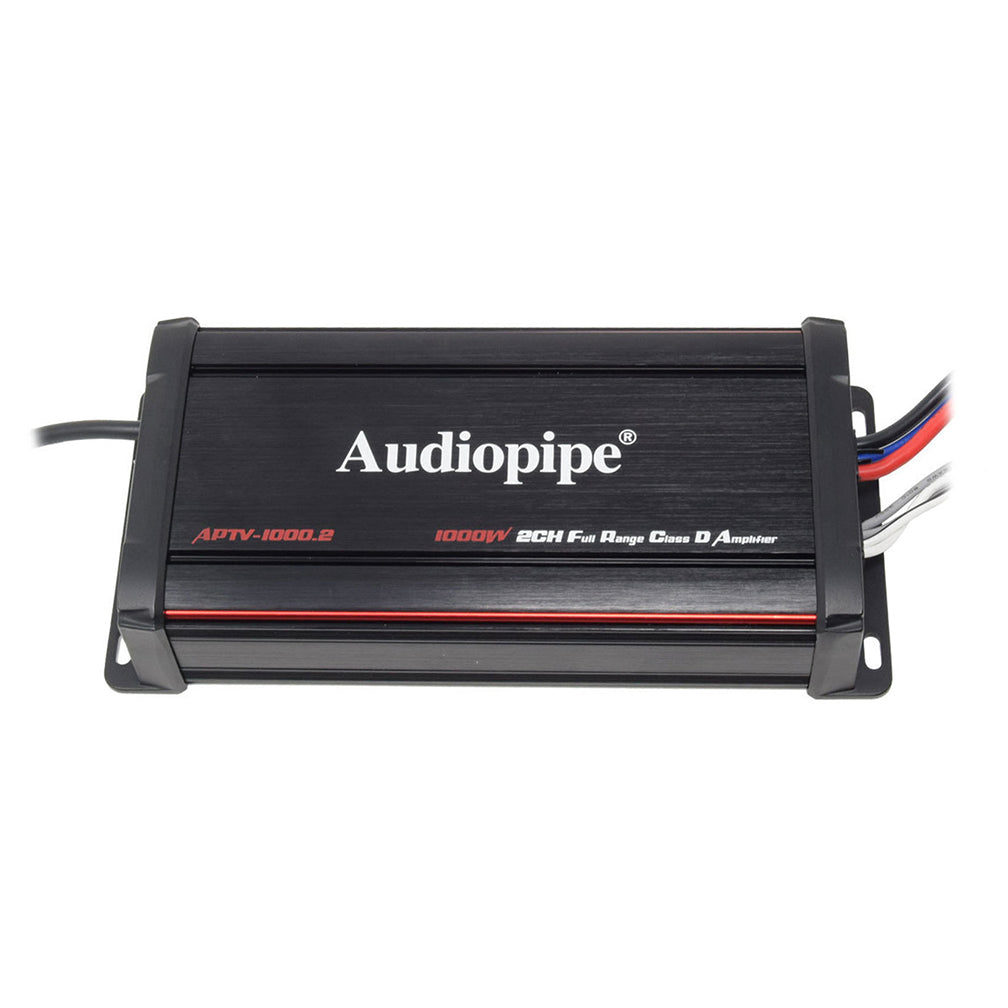 Audiopipe APTV10002 Marine 2 Channel Amplifier 1000W Max