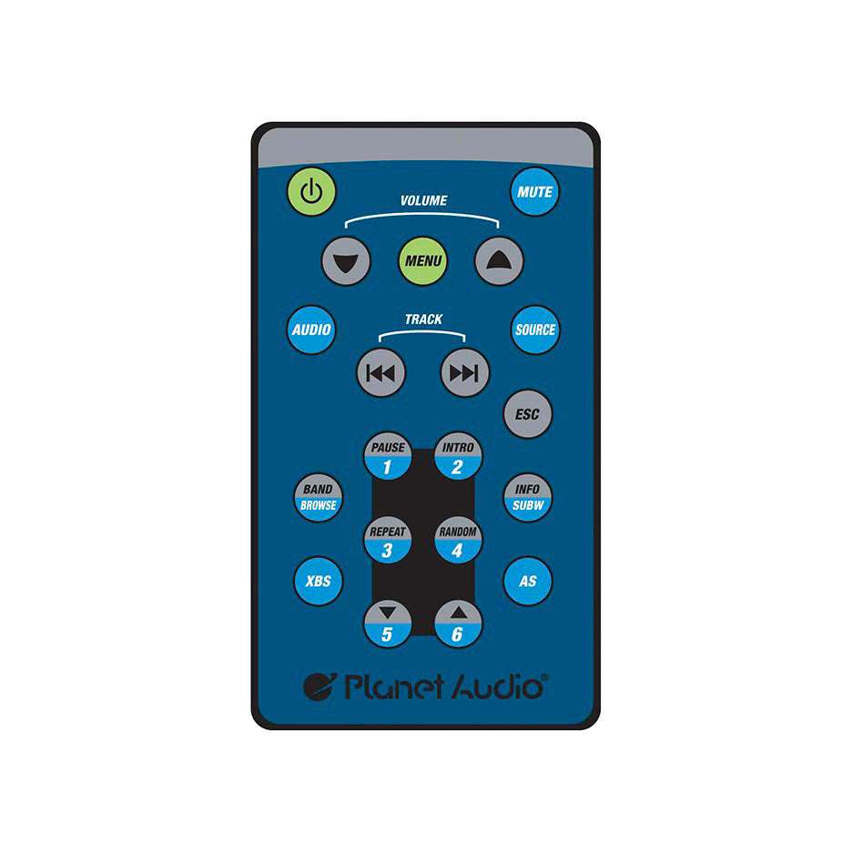 Planet Audio PB475RGB DDin MP3/CD/AM/FM Receiver Bluetooth Multi Color Display