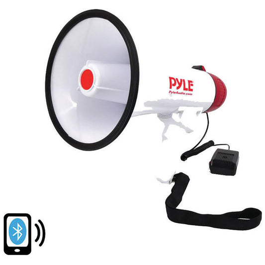 Pyle PMP42BT Bluetooth Megaphone Bullhorn w/AUX Input, USB, & SD Card Reader