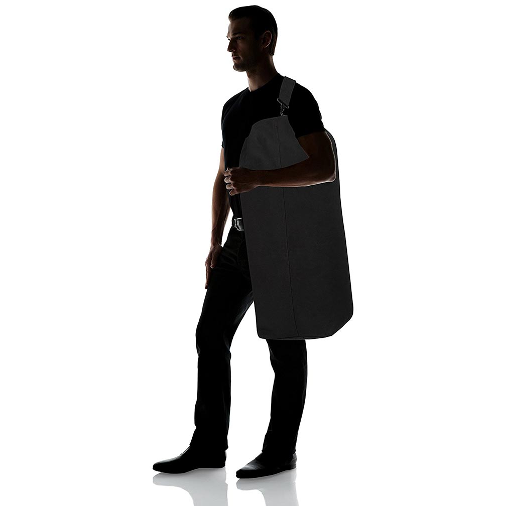 Stansport 1206 Deluxe Duffel Bag with Shoulder Strap - Black