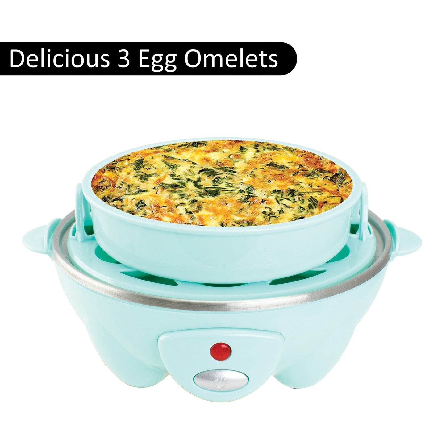 Brentwood Appl. TS-1045BL Electric Egg Cooker w/Auto Shutoff (Blue)