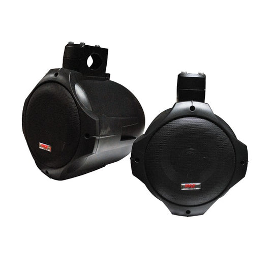 Pyle PLMRB65 Marine Wakeboard Speakers, Dual 6.5" Two-Way Speaker Pair - Black