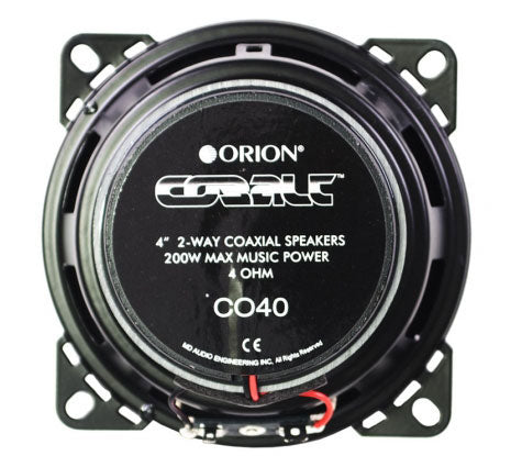 Orion CO40 Cobalt 4" Coaxial Speaker - No grills