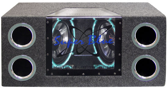 Pyramid BNPS122 Dual 12'' 1200 Watt Bandpass Speaker System w/ Neon Lighting