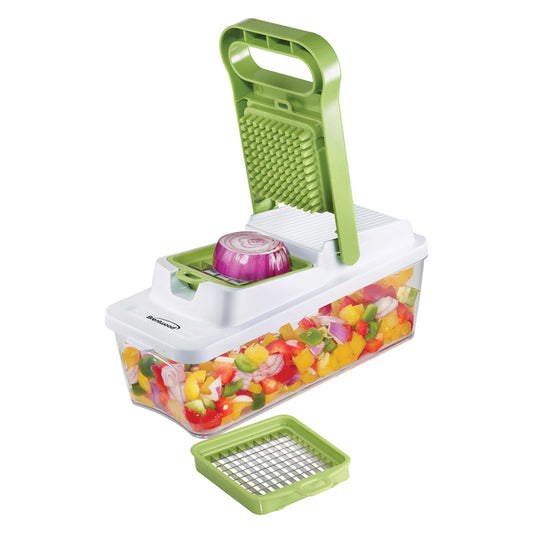 Brentwood KA-5022G Food Chopper and Vegetable Dicer with 6.75Cup Storage