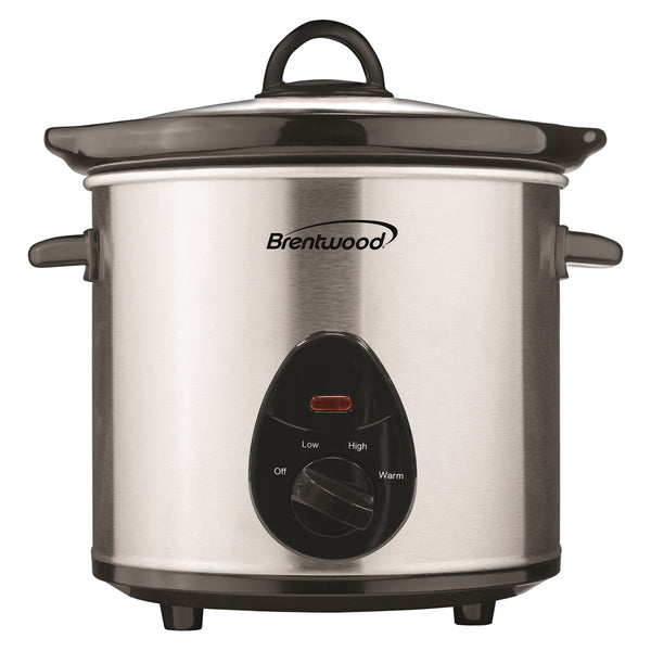 Brentwood SC-130S 3-Qt. 170-Watt Stainless Steel Slow Cooker (Metallic)