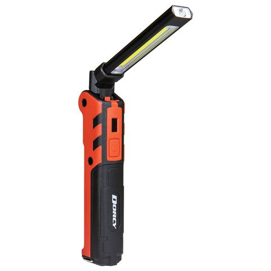 Dorcy 41-4343 450-Lumen Flex COB Rechargeable Work Light and LED Tip Flashlight
