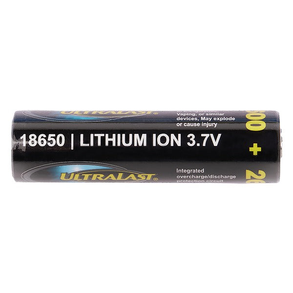 Ultralast UL1865-26-1P 2,600 mAh 18650 Retail Blister-Carded Batteries (Single)