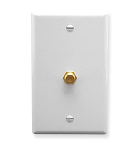 Icc IC630EG0WH Wall Plate, F-type, White
