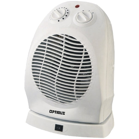 Optimus H-1382 4-Settings 1,500-Watt-Max Portable Oscillating Fan Heater
