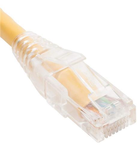 Icc ICPCST01YL Patch Cord Cat6 Clear Boot 1' Yellow