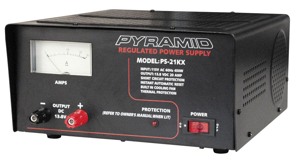 Pyramid PS21KX 20 AMP Power Supply with Cooling Fan