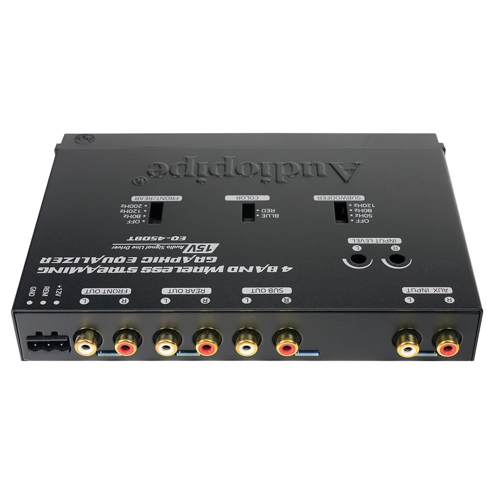 Audiopipe EQ450BT 4 Band Wireless Streaming Graphic Band Equalizer w/Bluetooth