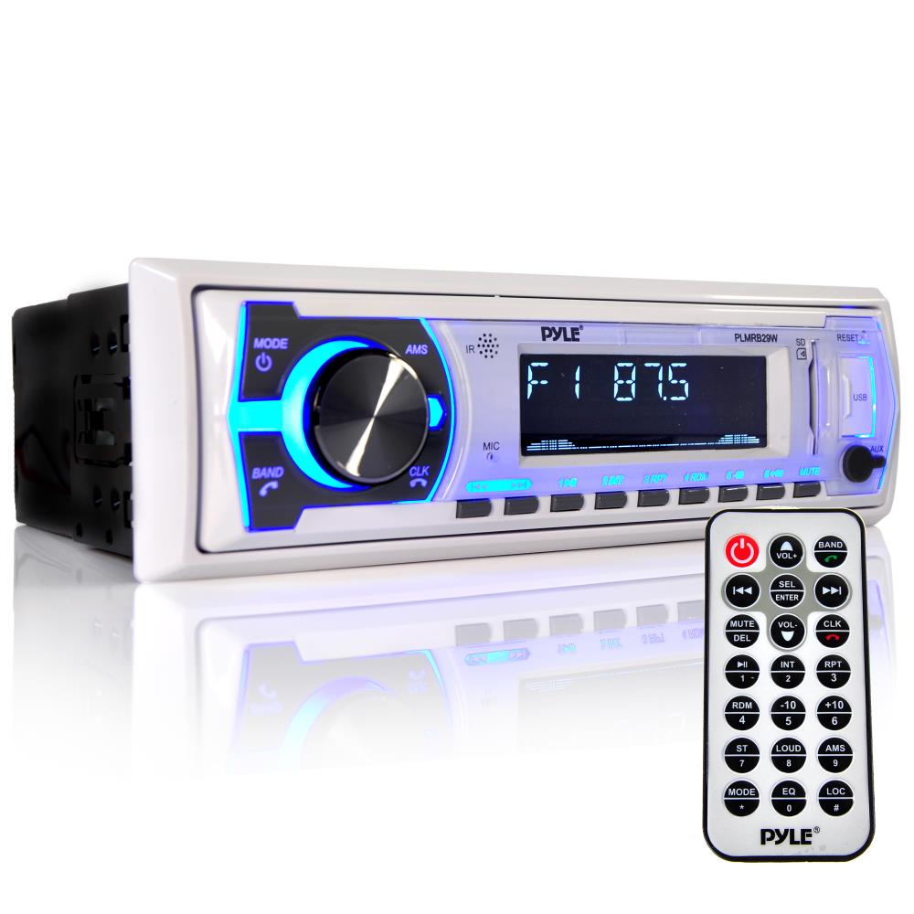 Pyle PLMRB29W Mechless MP3 Bluetooth Marine Stereo