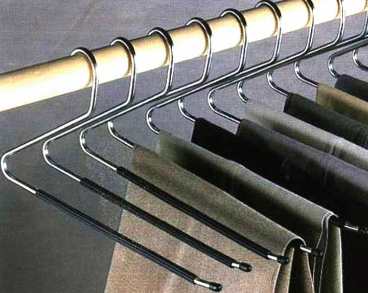 Jobar JB3152 12 pc Set Slacks Hangers Easy Slide Organizers