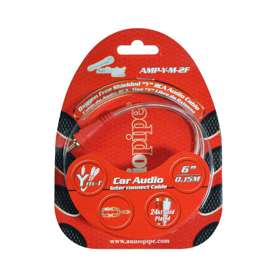 Nippon ampym2f Audiopipe Ampym2f 1m / 2f Y-adapter Installer Series Rca Cable by Nippon