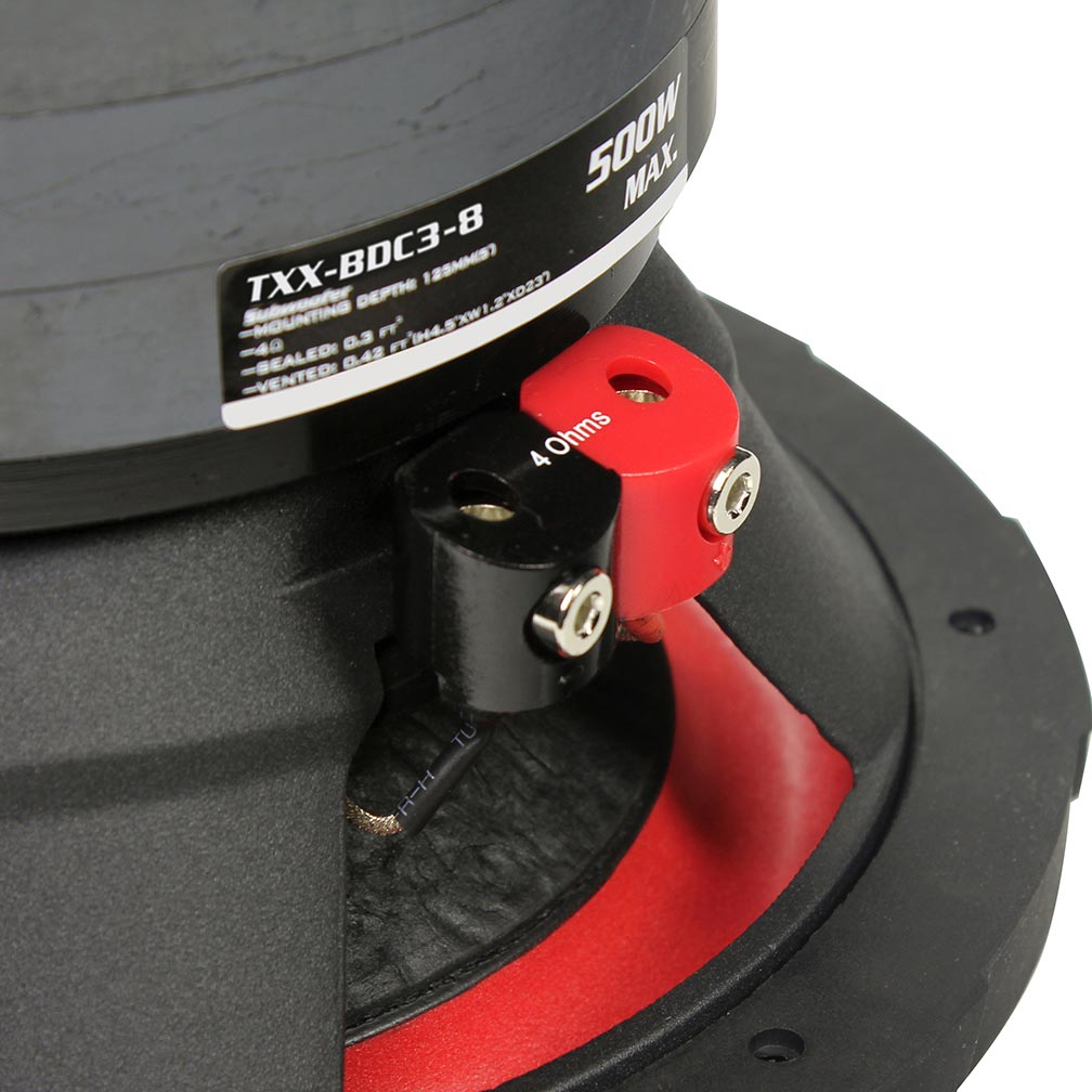 Audiopipe TXXBDC38 8" Woofer 250W RMS/500W Max Single 4 Ohm Voice Coils