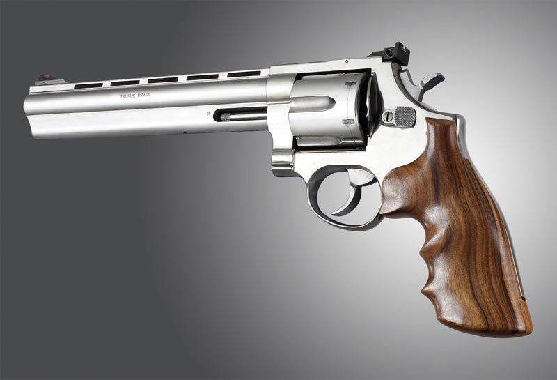 Hogue 66300 Taurus Med & Lg Sq Butt Pau Ferro Wood Grips
