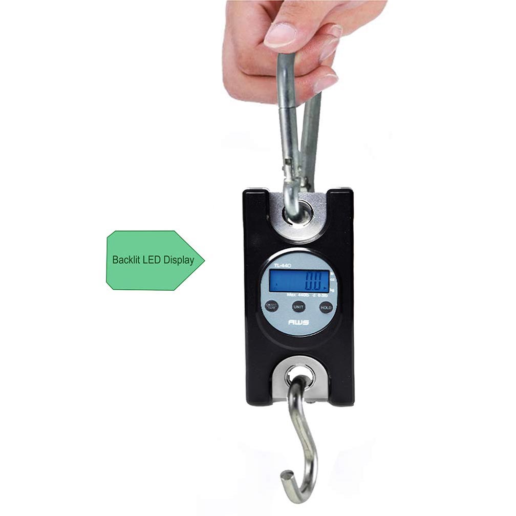 AWS TL440 AMW-TL440 Industrial Heavy Duty Digital Hanging Scale 440-Pound
