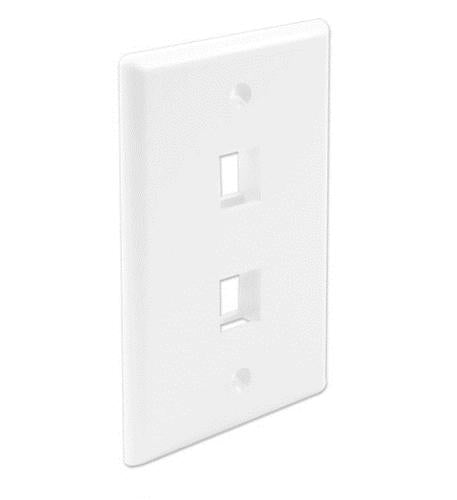 Wavenet FACE-2-WH-25PK Fp02pwh-spk Faceplate 2 Port 25 Pk White