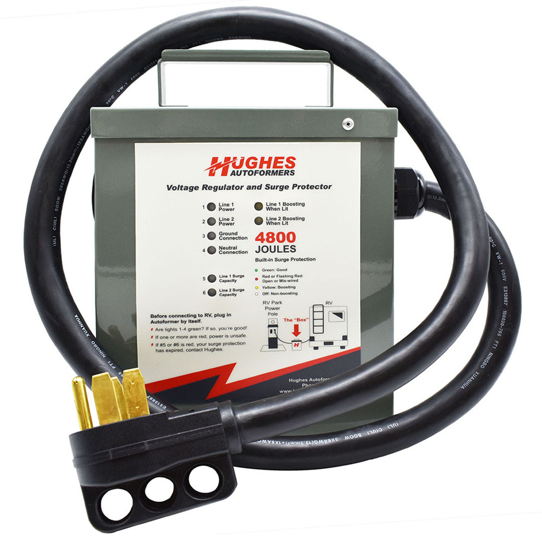 Hughes RV22050SP Voltage Booster with Surge Protection 50 Amp