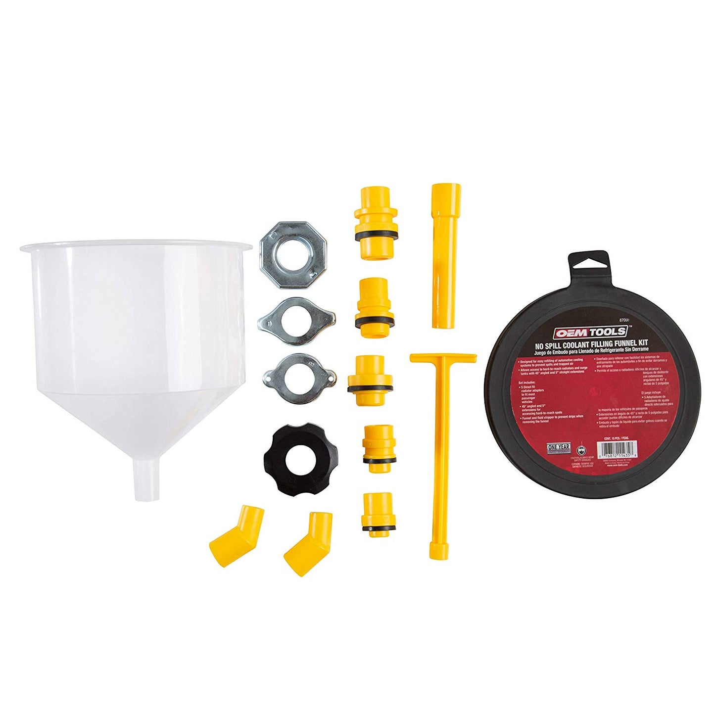 OEM Tools 87009 No-Spill Coolant Filling Plastic Funnel Kit