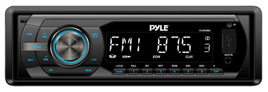 Pyle PLR44MU In-Dash AM/FM-MPX Detachable Face Receiver with MP3 Playback and USB/SD/Aux Inputs
