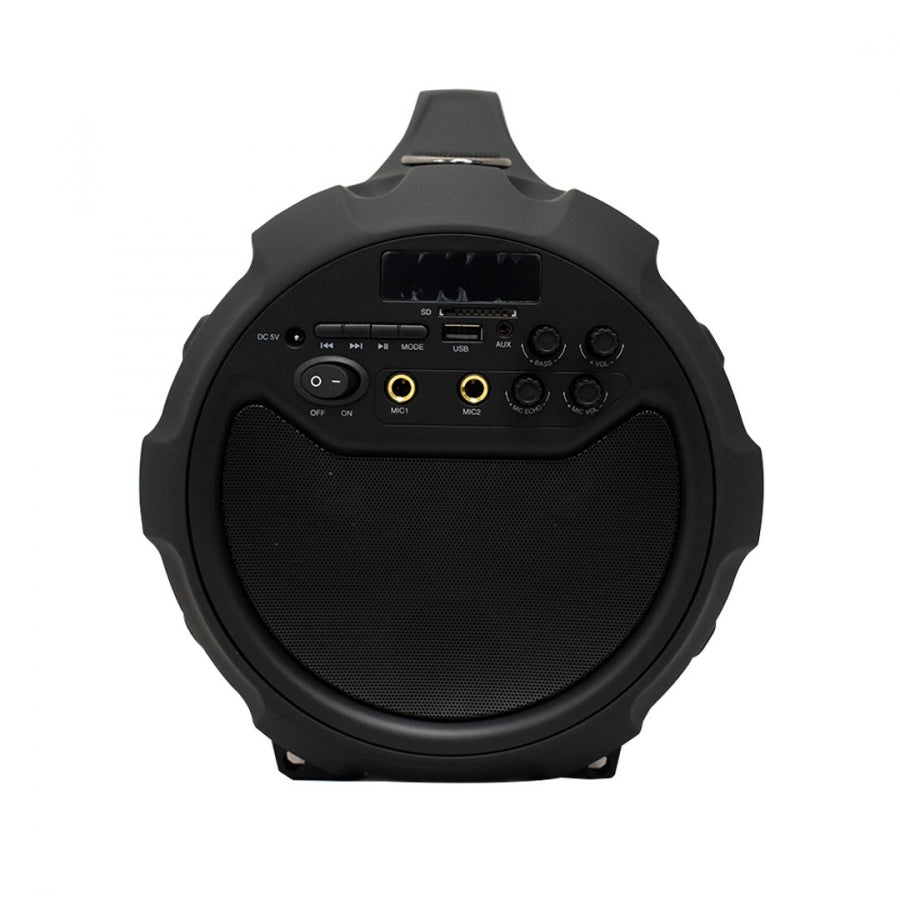 Axess Portable Bluetooth Speaker - Black - 6" Subwoofer MICFMSDUSB