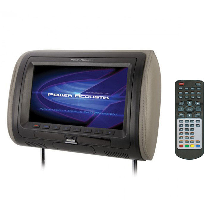 POWER ACOUSTIK HDVD-71CC 7-Inch Universal Replacement Headrest with DVD player