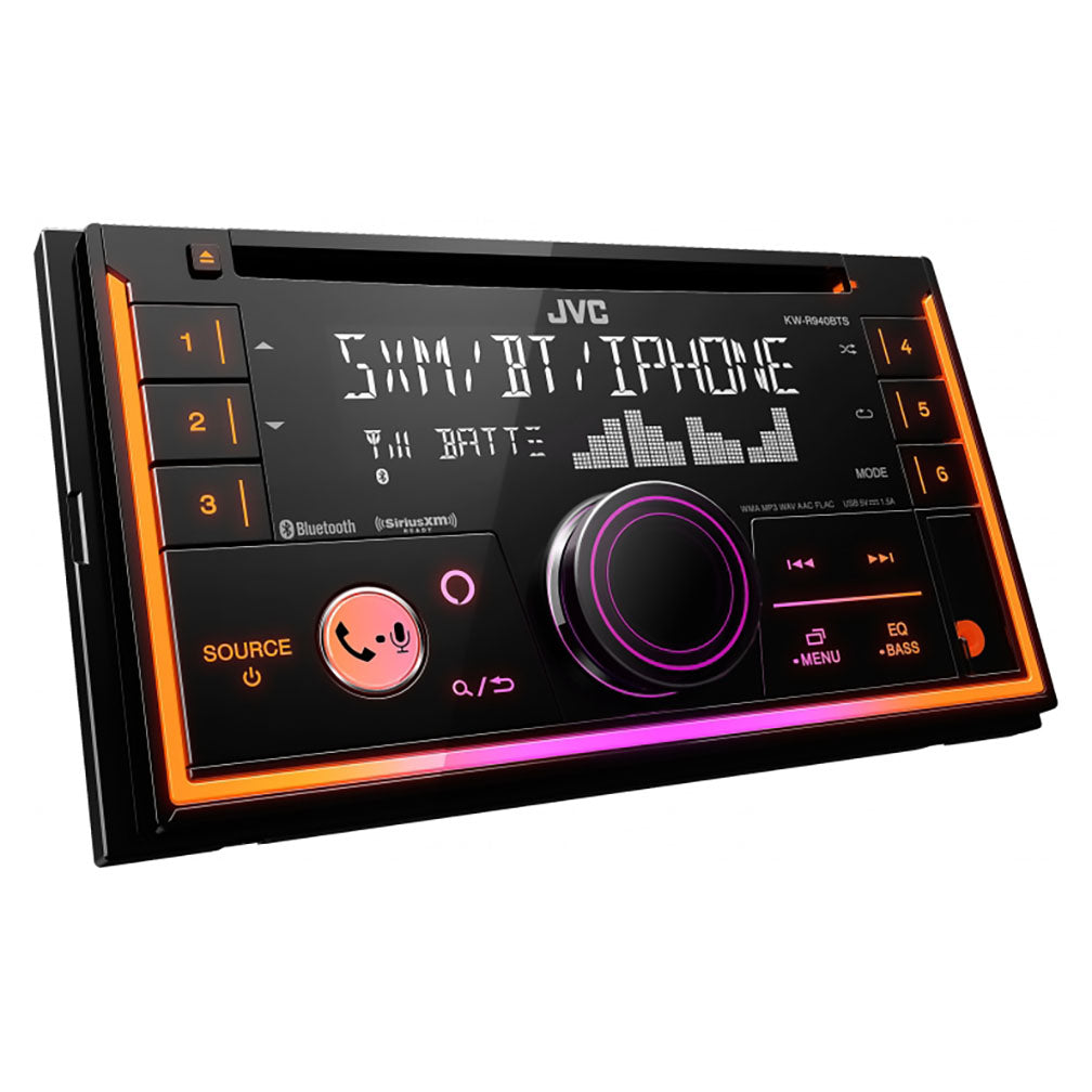 JVC KWR940BTS D.Din Cd Player Am/Fm/Bt/Sat Ready Usb/3.5 Input