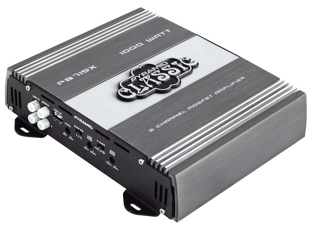Pyramid PB715X 1000 Watts 2 Channel Bridgeable Car Amplifier