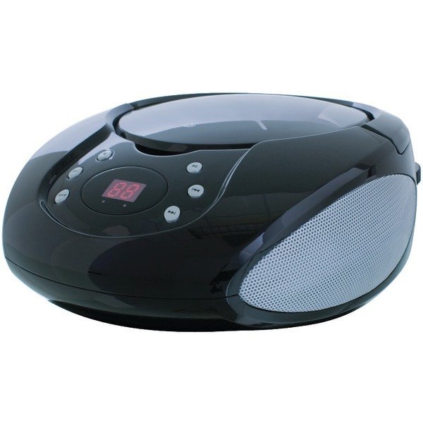 GPX BC112B CD Boombox AM/FM Line In Black