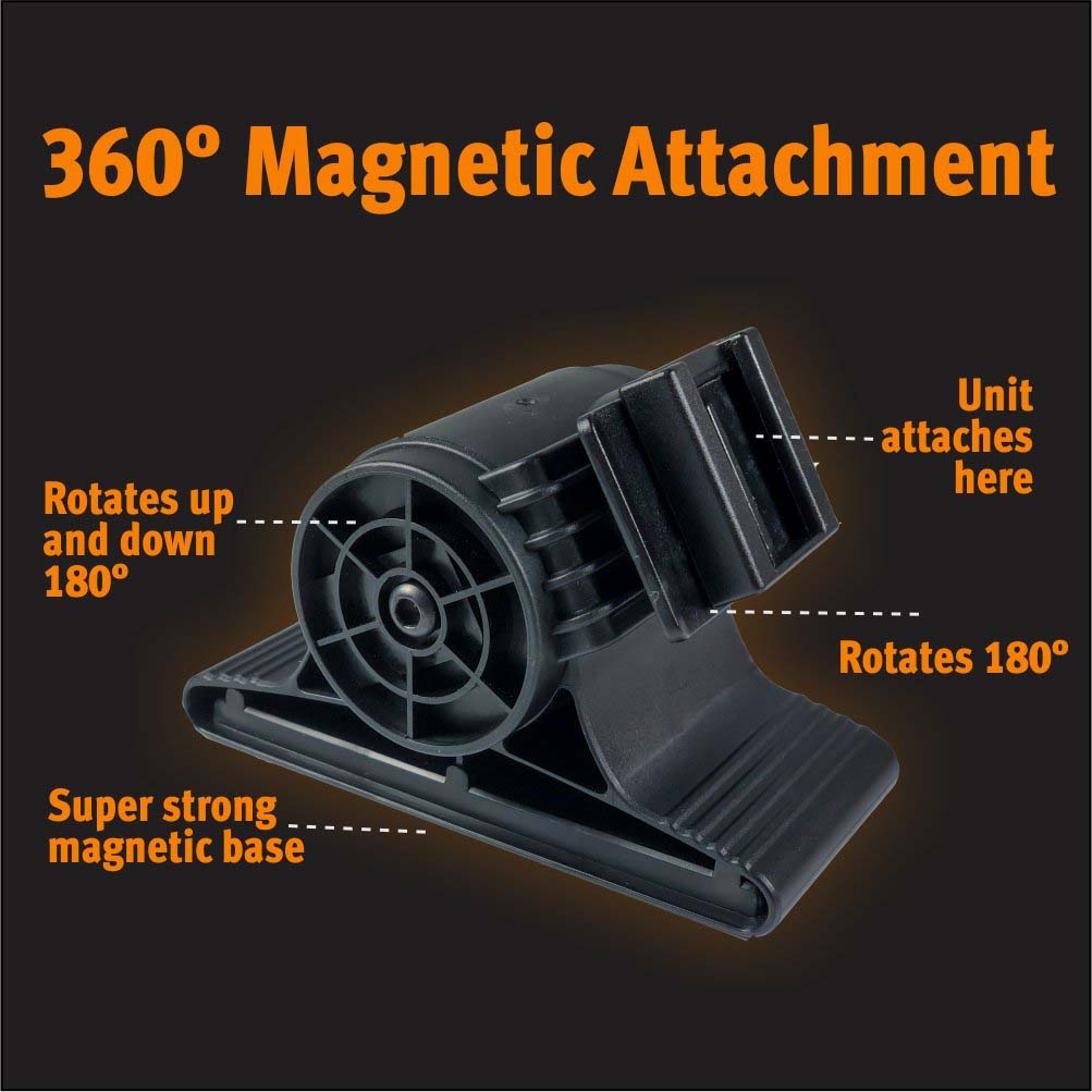 EZ RED XLM500OR Extreme Magnet Worklight Orange Logo Box UHL-MAG & Micro-USB